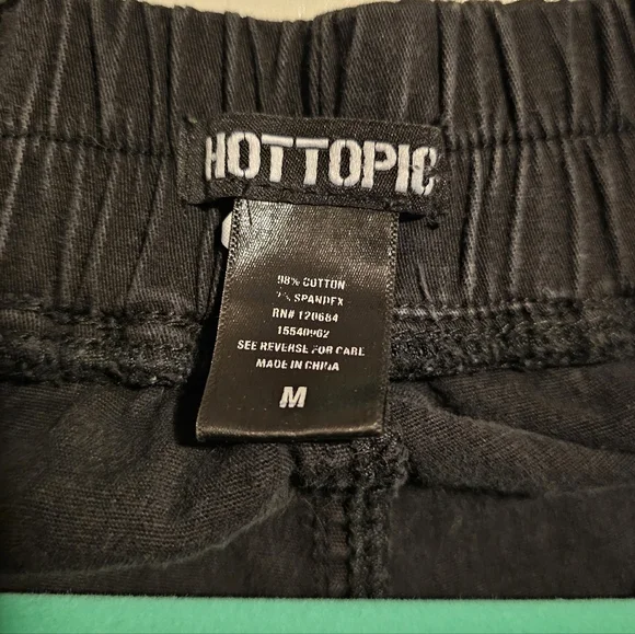 Hot Topic Black Jogger Pants - Picture 2 of 4